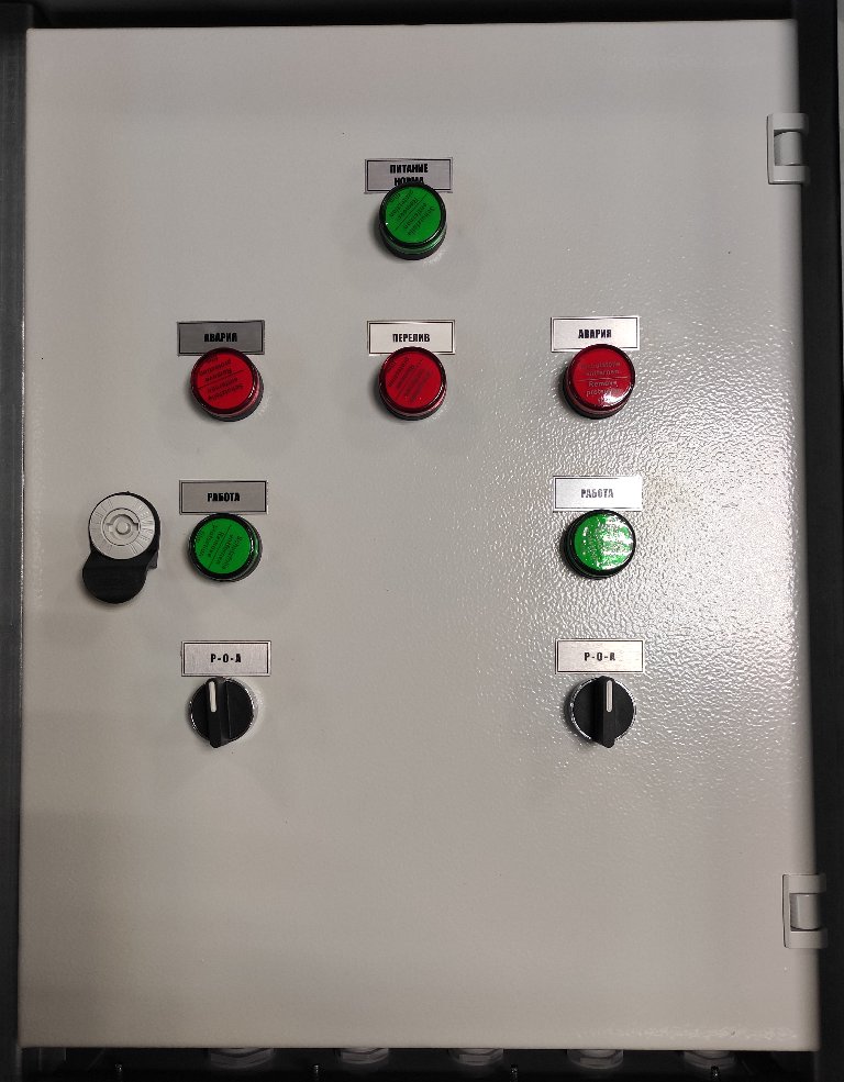 Шкаф управления КНС 2х до 5,5 кВт (прямой пуск, помешение)